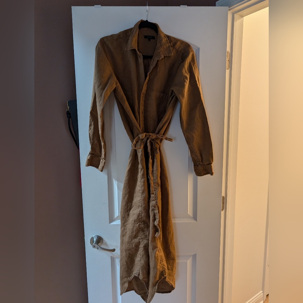 Quince long sleeve linen dress